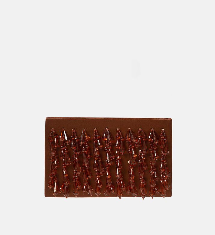 Iris Hand-embroidery Beadwork Clutch