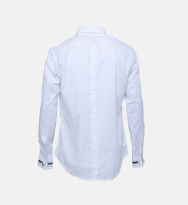 قميص كلاسيكي بأساور من القطن