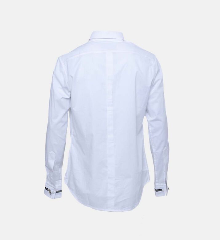 قميص كلاسيكي بأساور من القطن