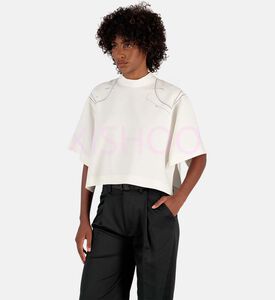 Twill Shoulder Pad Print T-shirt