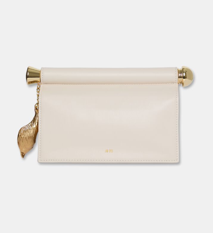 JW PEI Holly Metal Pendant-embellished Clutch, Light-brown, Packshot View