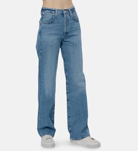 Citizens of Humanity Slip Pockets Button Closure Denim Pants, Model View