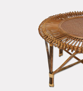 Home Deco and More Flower Design Round-shape Table, Packshot View