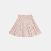 Petals-print Pleated Skirt