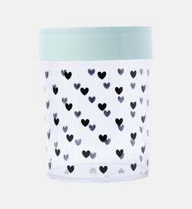 علبة تخزين بطبعة قلوب