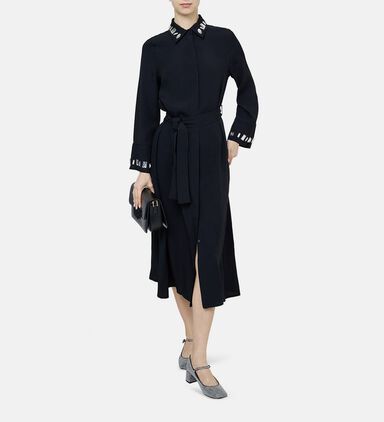 Crystals Embellished Viscose Dress