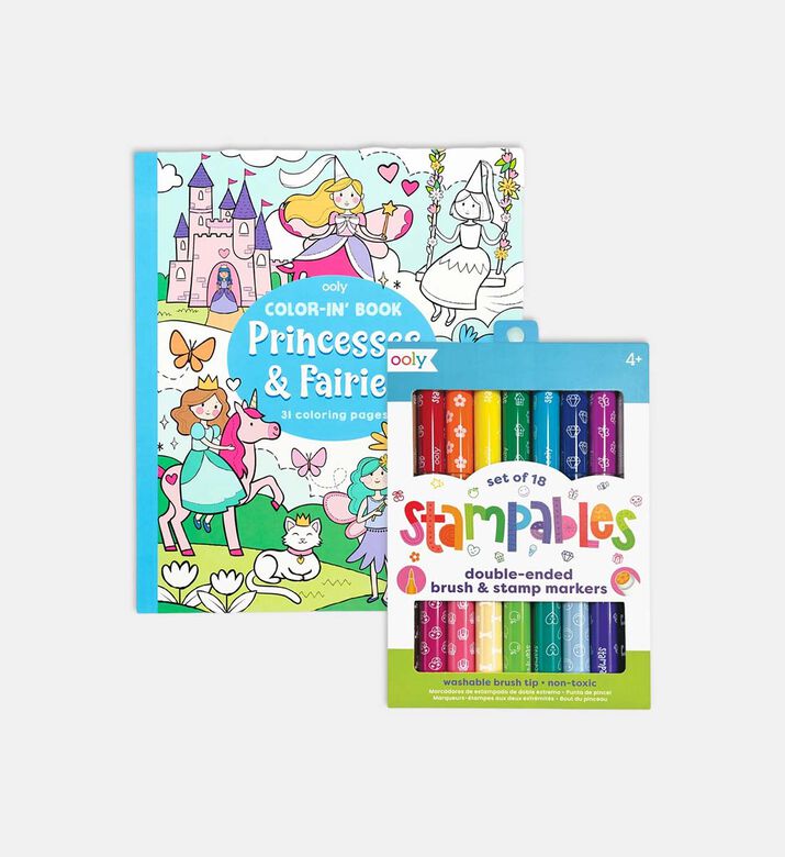 Ooly Princesses Fairies Stampables Coloring Pack, Packshot View