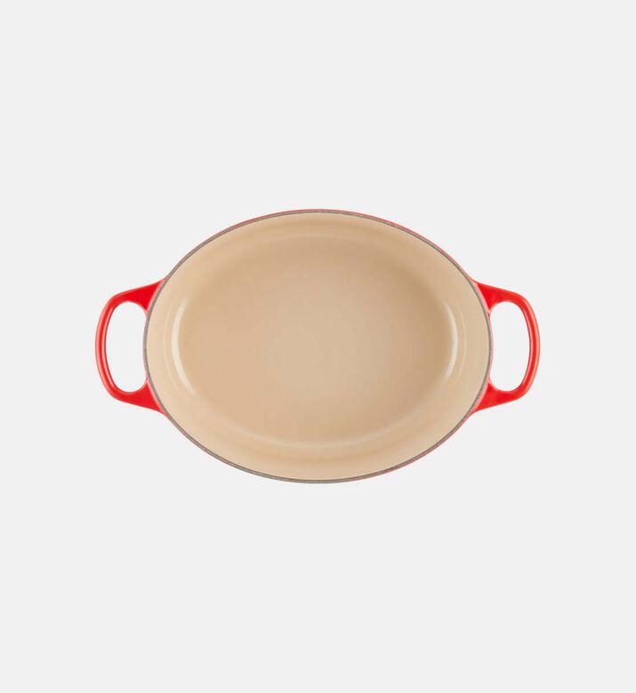 مقلاة حديد فرن فرنسية بيضاوية