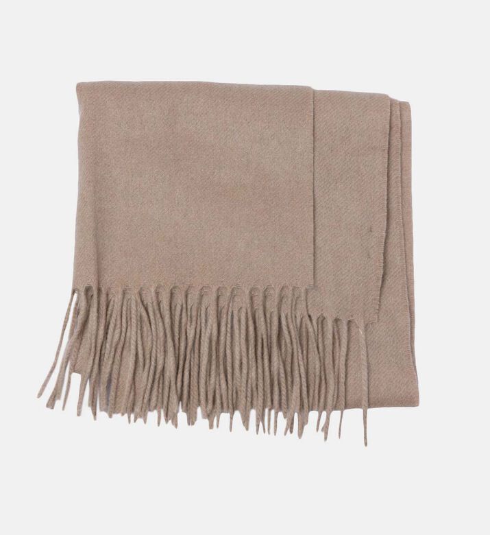 Wraparound Fringed Neck Scarf