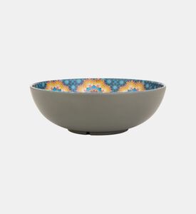 وعاء مستدير من الميلامين باللون الأزرق المخضر