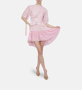 Zebra Layered V-shape Dress