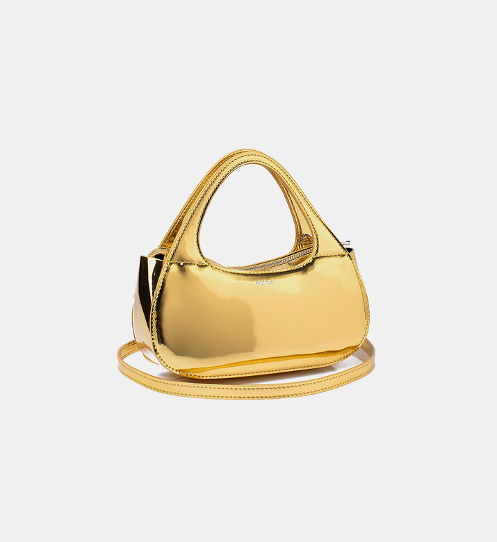 Metallic Micro Baguette Swipe Bag
