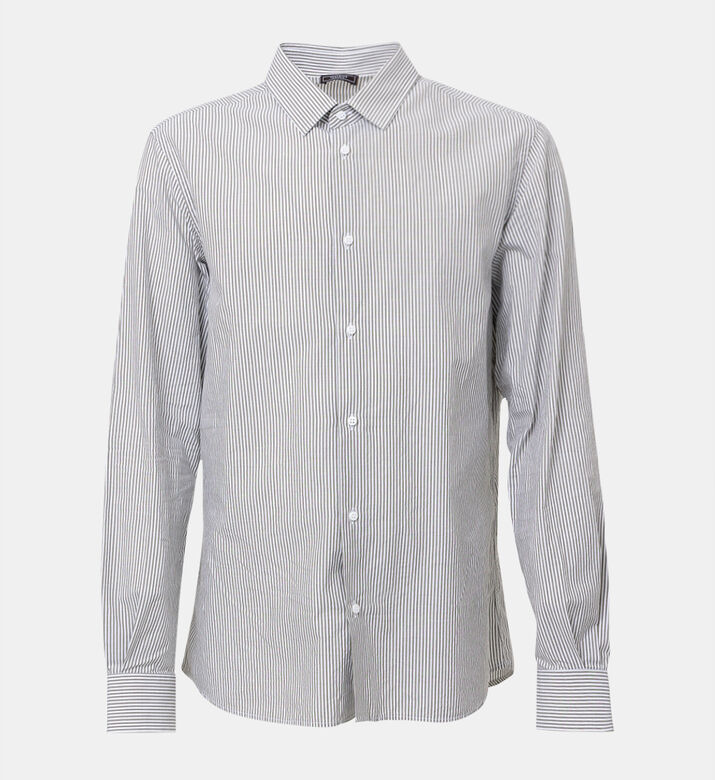 قميص بياقة قطنية مخطط