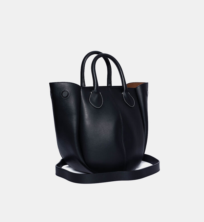 Small Punch Leather Tote Bag
