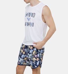 Printed Sleeveless T-shirt Printed Sleeveless T-shirt