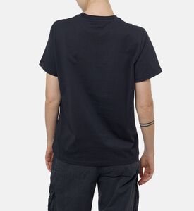 Ganni Cotton Rose-print T-shirt, Model View