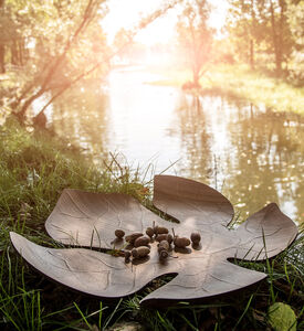 صينية تقديم من خشب القيقب من أدامو