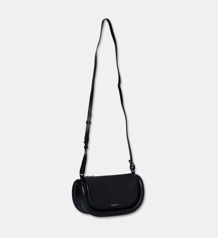 JW Anderson The Bumper-12 Leather Shoulder Bag, Black, Packshot View