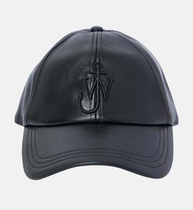 قبعة بيسبول جلدية مع شعار مرساة