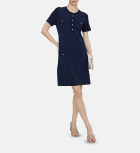 فستان واسع بأكمام قصيرة