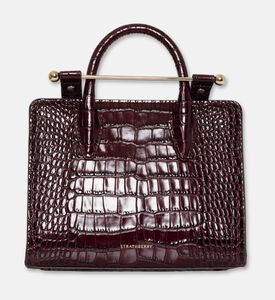 Strathberry The Strathberry Mini Tote Bag, Burgundy, Packshot View