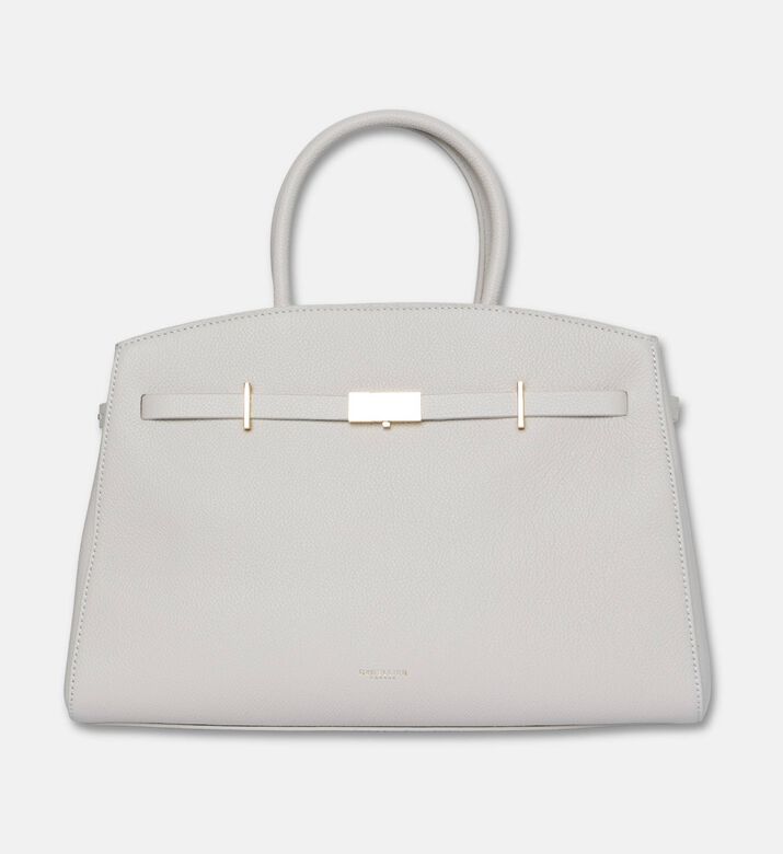 Demellier The Midi Hudson Crossbody Bag, Beige, Packshot View