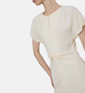 Central Folds Midi Dress