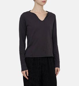 Tunisian Fishnet Long-sleeve Shirt