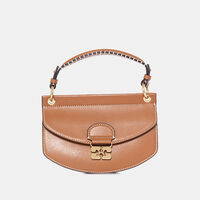 Leather Half-moon Bag