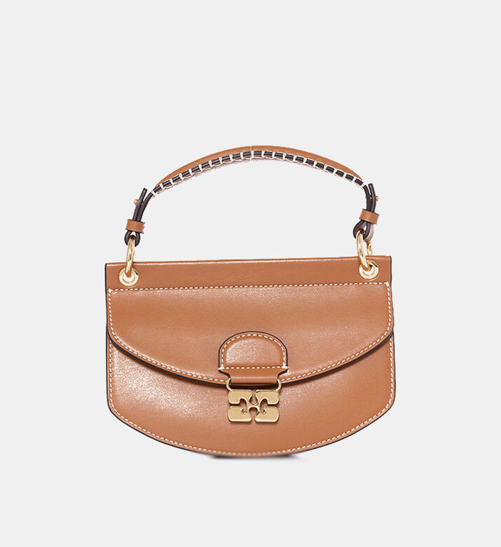 Leather Half-moon Bag