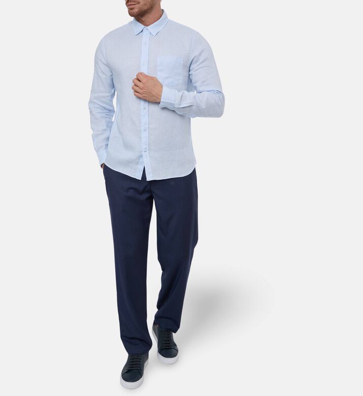 Vince Button-down Long-sleeve Shirt, Xl, Model View