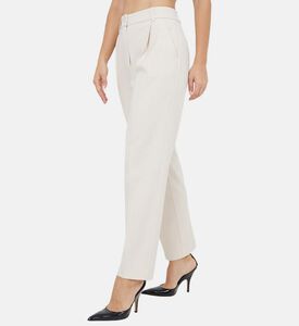 بنطلون مطوي عالي الخصر