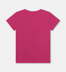 تيشيرت بأكمام قصيرة بلوغو مرصع