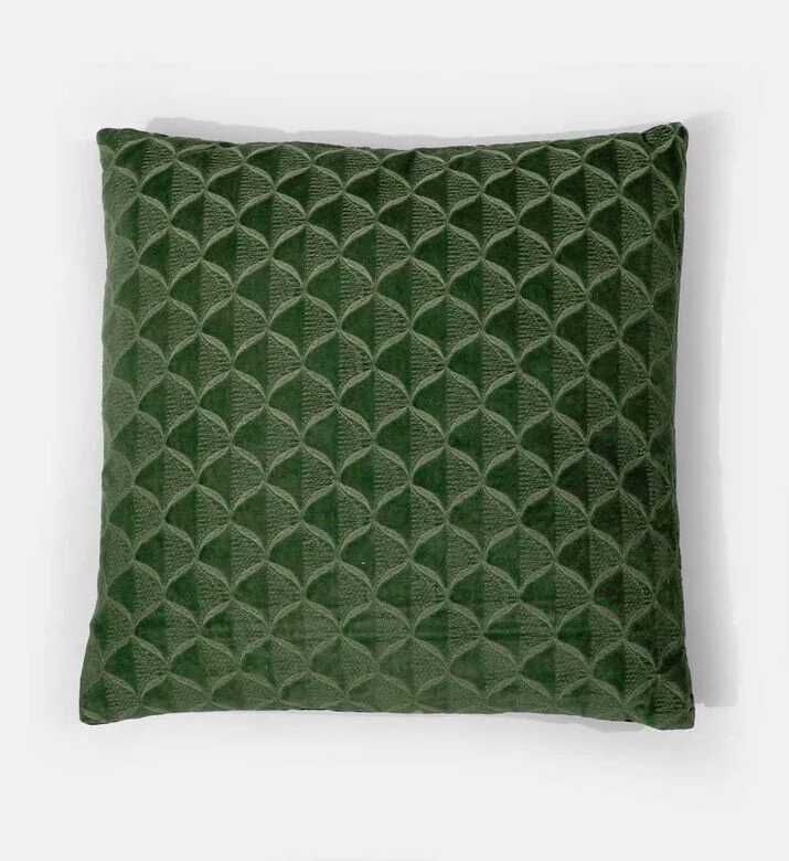 Home Deco and More Fish Scale Embroidered Cushion, Packshot View