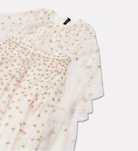 Needle & Thread Dress Bloom, White, 12y, Packshot View