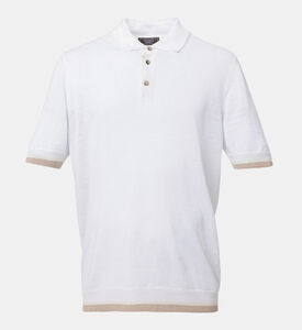 بولو كريب بخيوط قطن وكتان