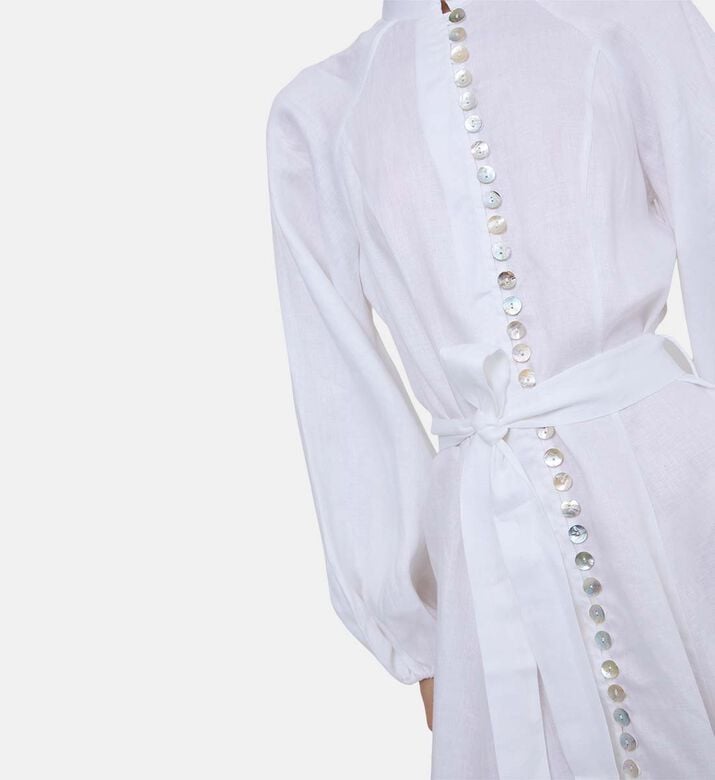 Classic Button Down Flared Dress