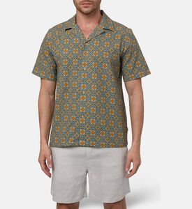 Les Deux Abstract-print Button Closure Shirt, Model View