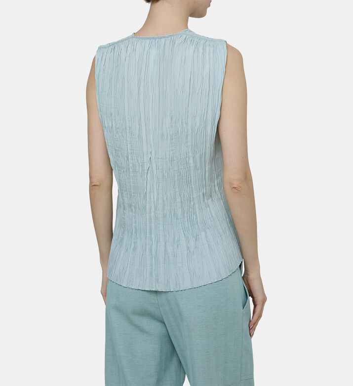 فيست بدون أكمام بياقة في