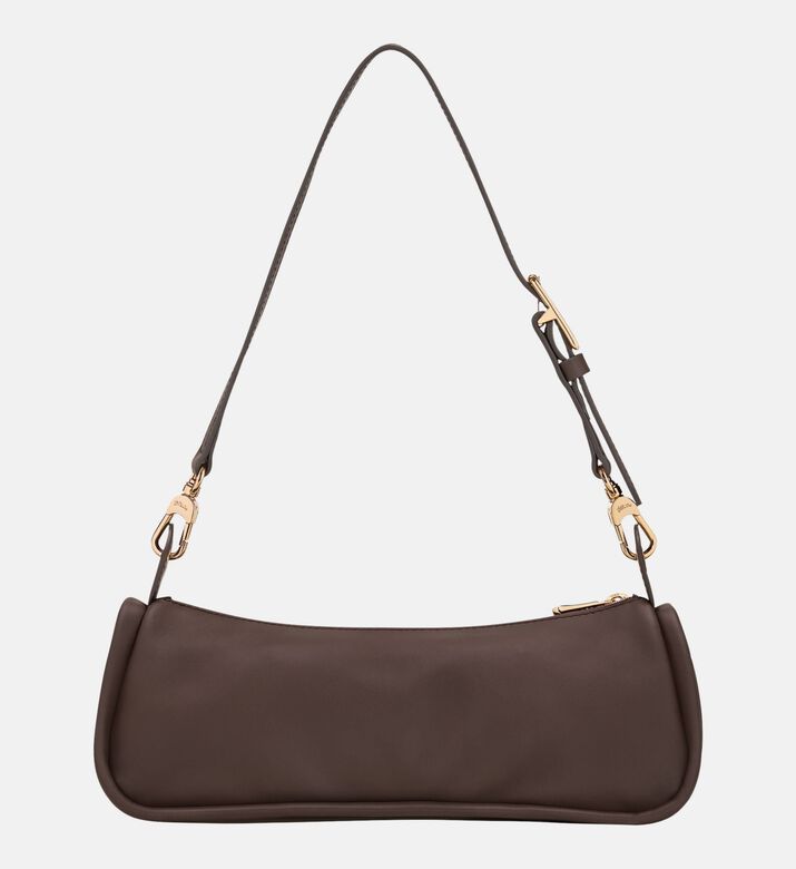 Longchamp Long Leather Baguette Bag, Caramel, Packshot View