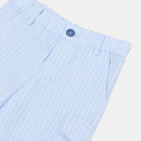 Striped Cotton Shorts