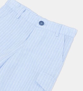 Striped Cotton Shorts Striped Cotton Shorts