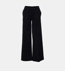 Casual High-waist Wide-leg Pants