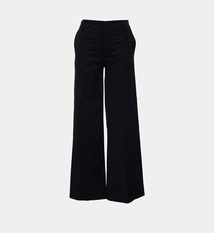Casual High-waist Wide-leg Pants