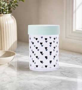Miss Etoile Heart-print Storage Canister, Model View