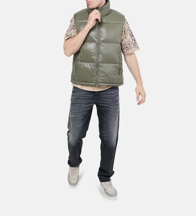 Quilted Zip-up Puffer Vest