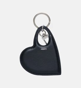Leather Heart-shape Keychain