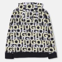 All-over Logo-print Zip-up Hoodie