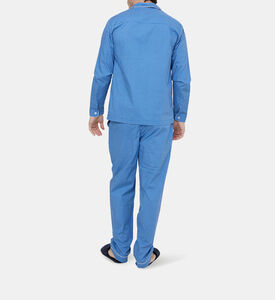 طقم بيجامة قطن عضوي بطبعة