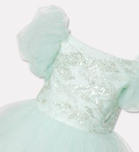 Lelyte Leaf-patterned Embroidery Dress, Packshot View